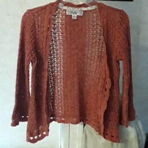 Decree 3/4 cropped coral cover up